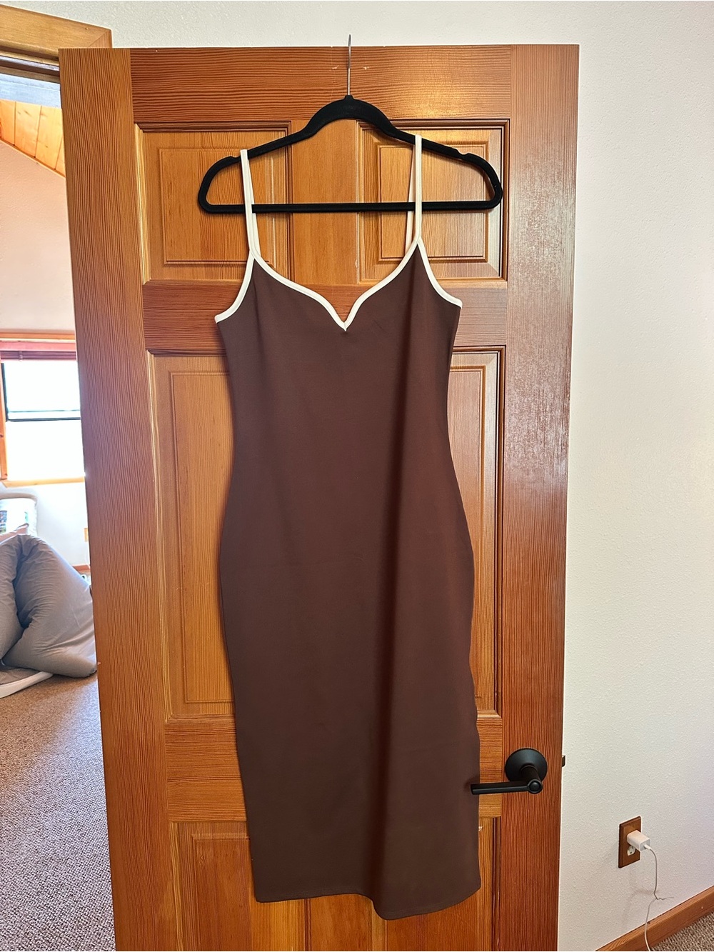 Abercrombie & Fitch Brown Midi Dress